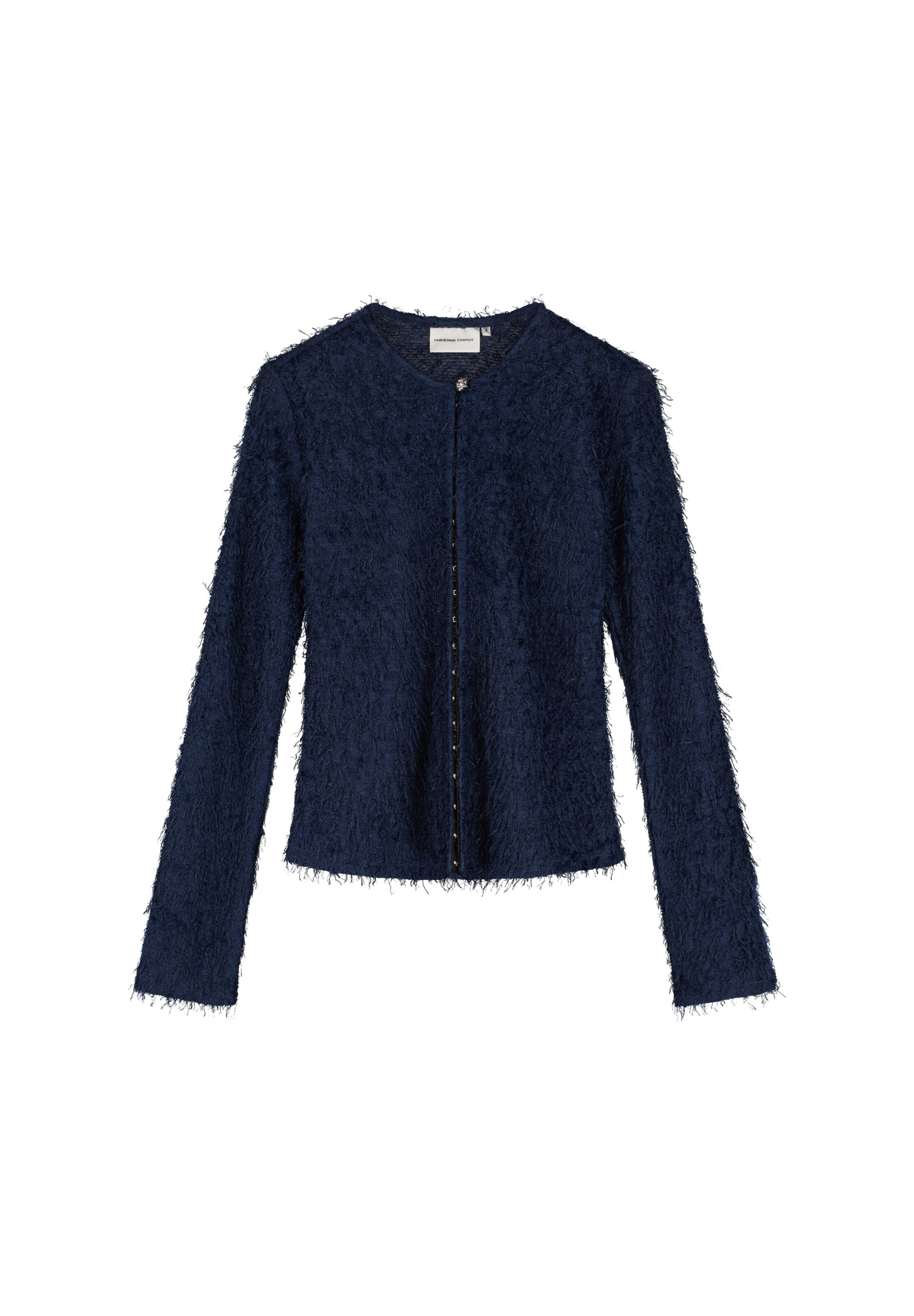 Fabienne Chapot Gebreid vest in Blauw: voorkant