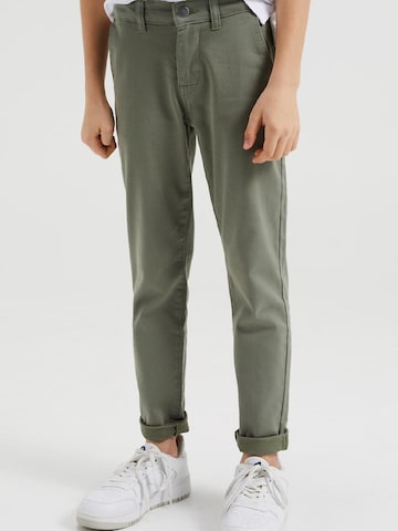 WE Fashion Slim fit Trousers in Green