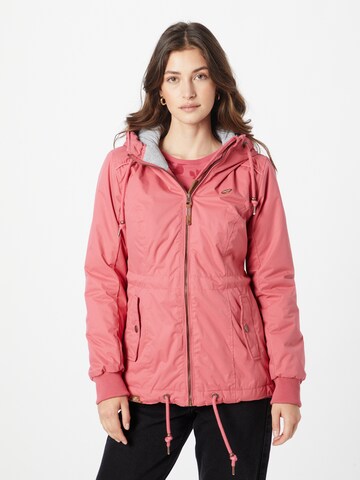 Parka mi-saison 'DANKKA' Ragwear en rose : devant