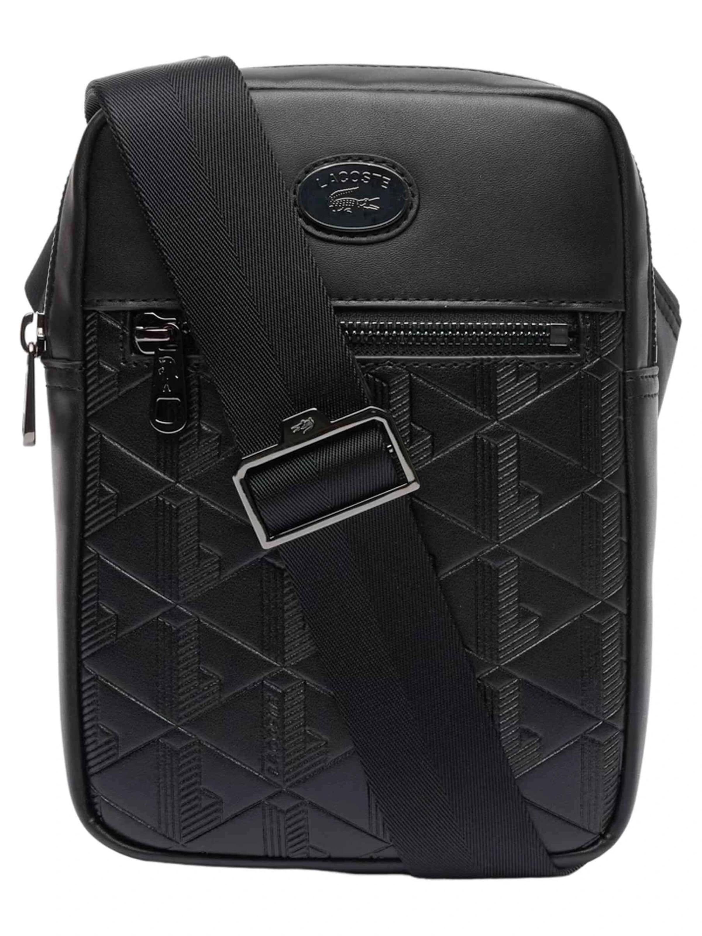 LACOSTE - Messenger en negro: frente