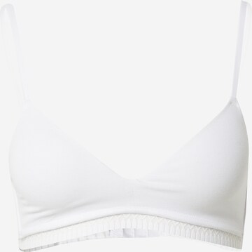 ETAM Triangle Bra 'HAPPILY WE CARE' in White: front