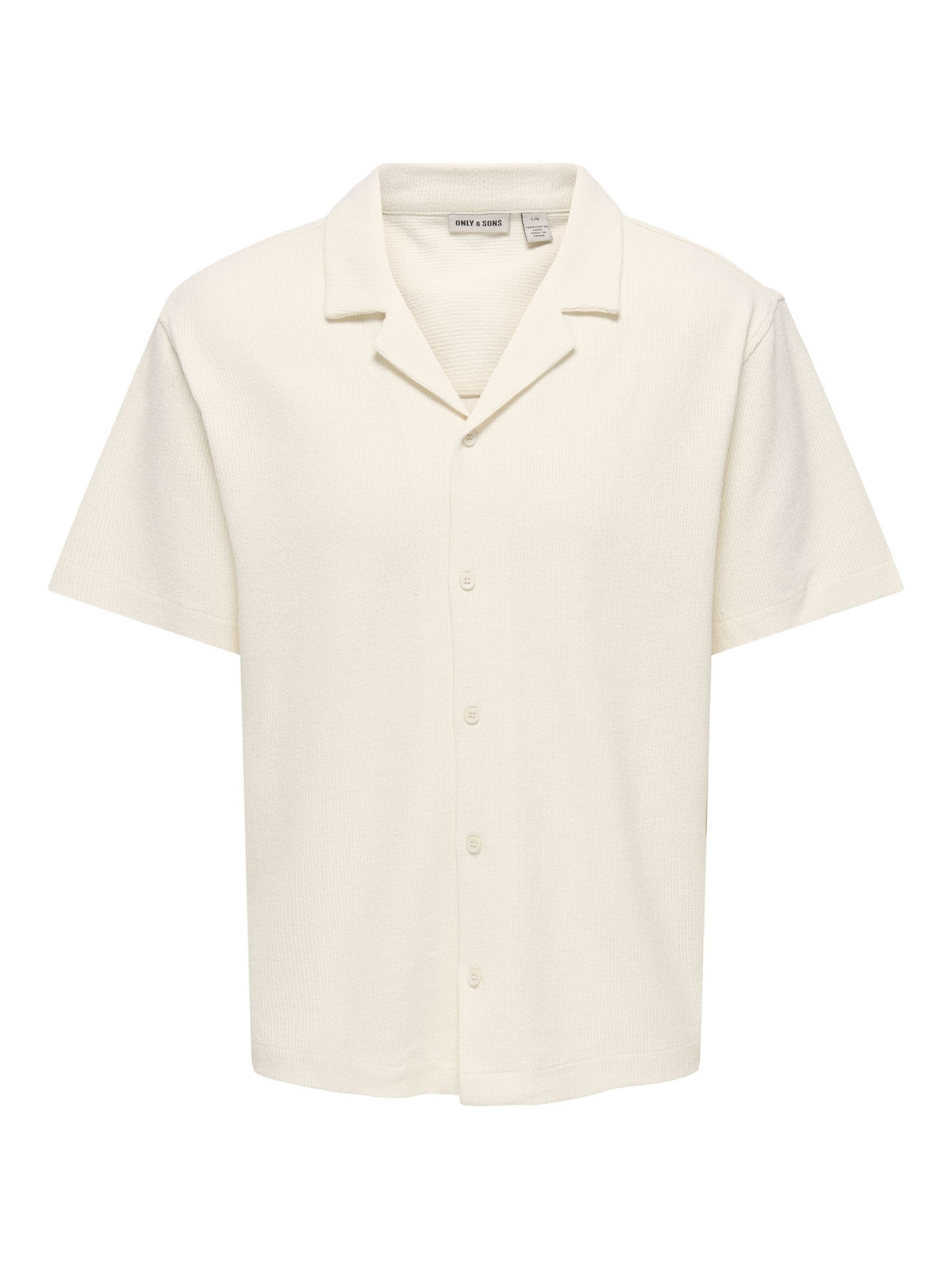 Only & Sons Overhemd 'ONSKosta' in de kleur Wit, Productweergave