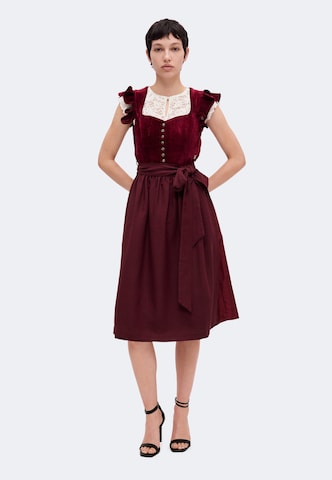 sarkans MARJO "Dirndl" stila kleita 'Hochwinkel'