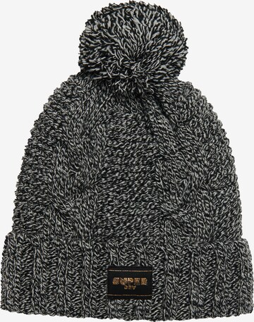 Bonnet Superdry en noir : devant