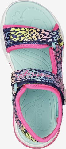 SKECHERS Sandale 'Flutter Hearts' in Blau