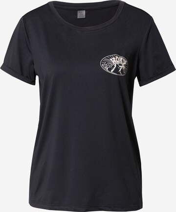 ROXY Performance Shirt 'SUNDAY WITH A VIEW' in Black: front