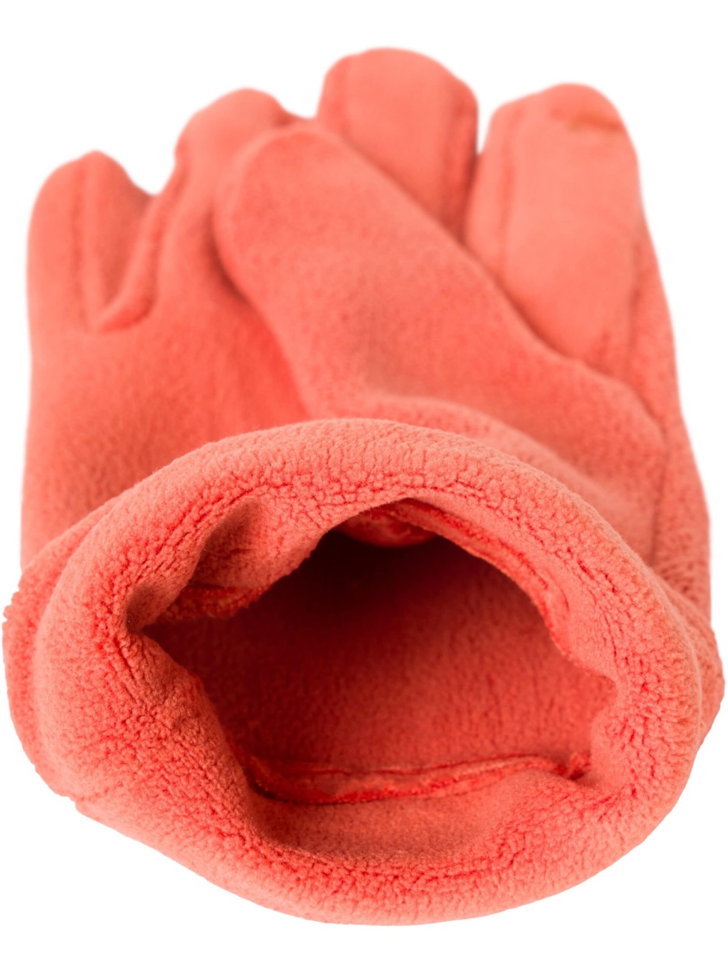 styleBREAKER Fingerhandschuhe 'Einfarbige Touchscreen Fleece Handschuhe'‌‌ in Orange