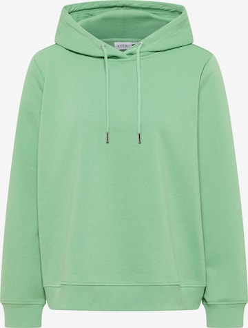 CECIL Sweatshirt in Green: front