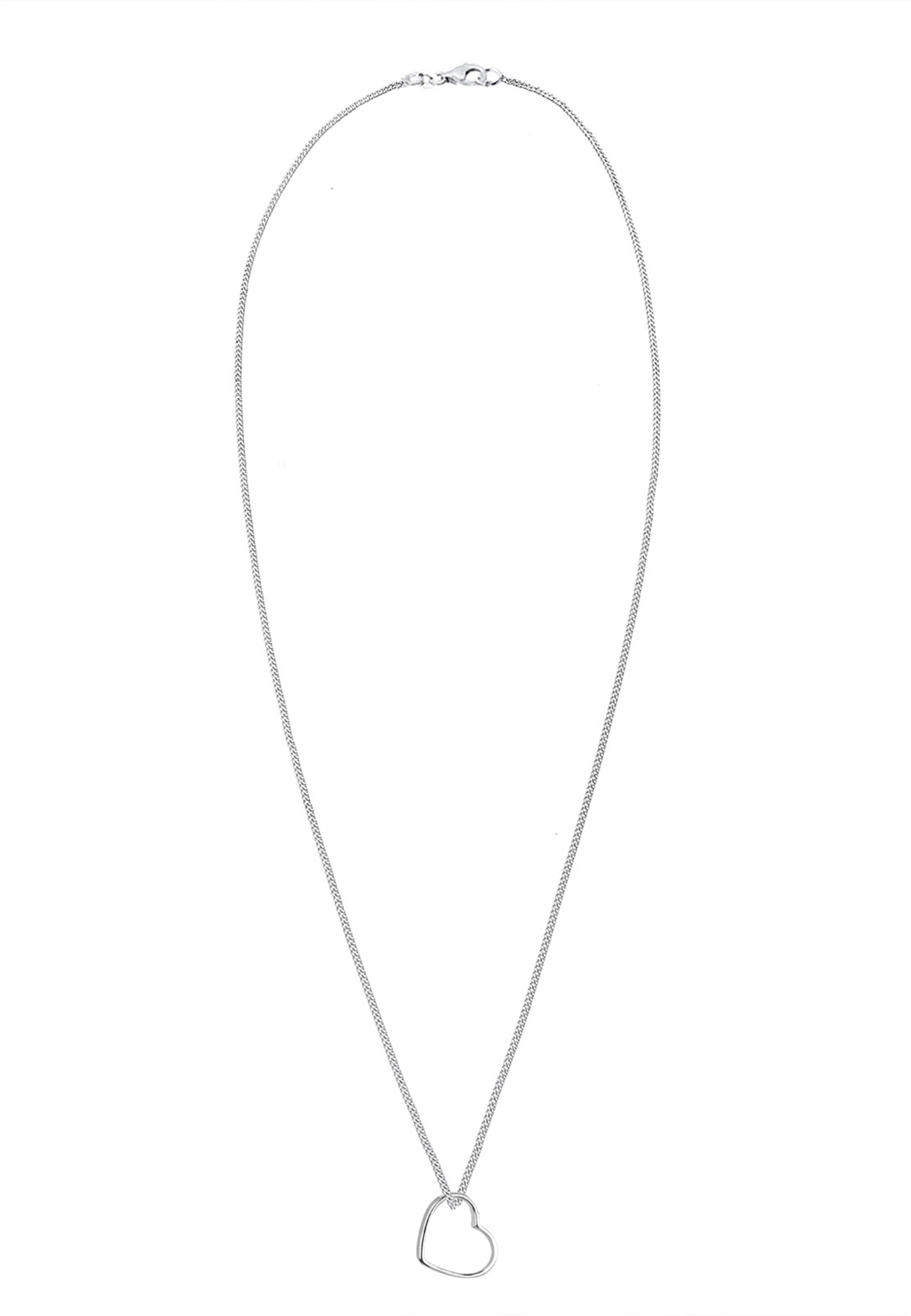 ELLI Necklace 'Herz' in Silver: front