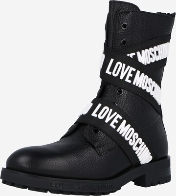 Love Moschino Boots in Black: front