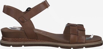 TAMARIS Sandalen met riem in Bruin