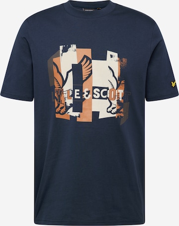 Lyle & Scott T-Shirt 'Varsity' in Blau: predná strana