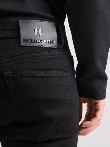 melns Karl Lagerfeld Standarta Džinsi 'JACK'