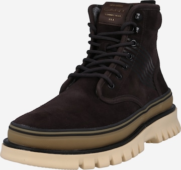 GANT Lace-Up Boots 'Nebrada' in Brown: front