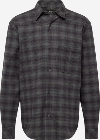 MADS NORGAARD COPENHAGEN Regular fit Button Up Shirt 'Malte' in Grey: front