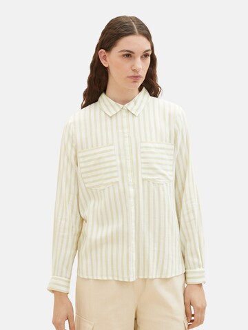 TOM TAILOR DENIM Blouse in Yellow: front