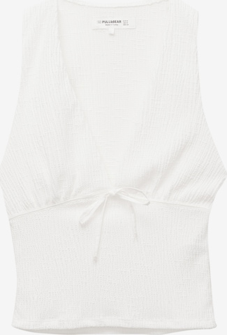 Pull&BearTop - bijela boja: prednji dio