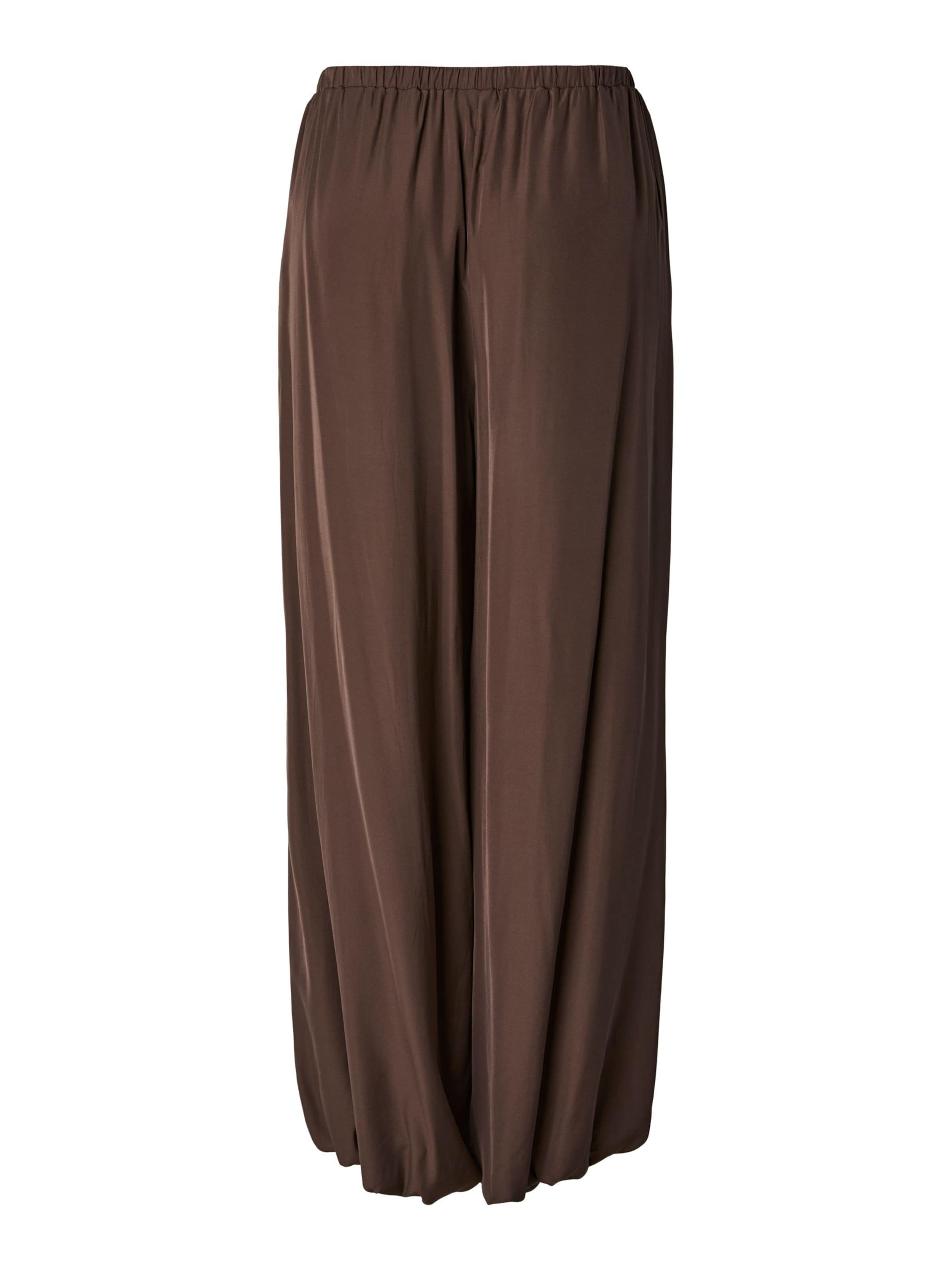 Wide Leg Pantalon 'PCJilia' PIECES en marron