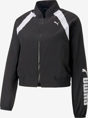 PUMA Training Jacket in Black: front