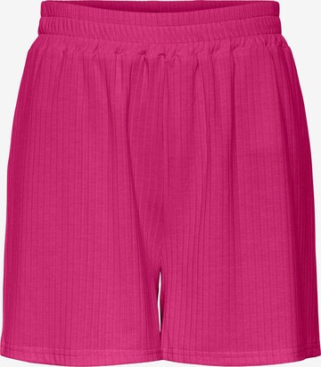 PIECES Shorts 'KYLIE' in Pink: predná strana