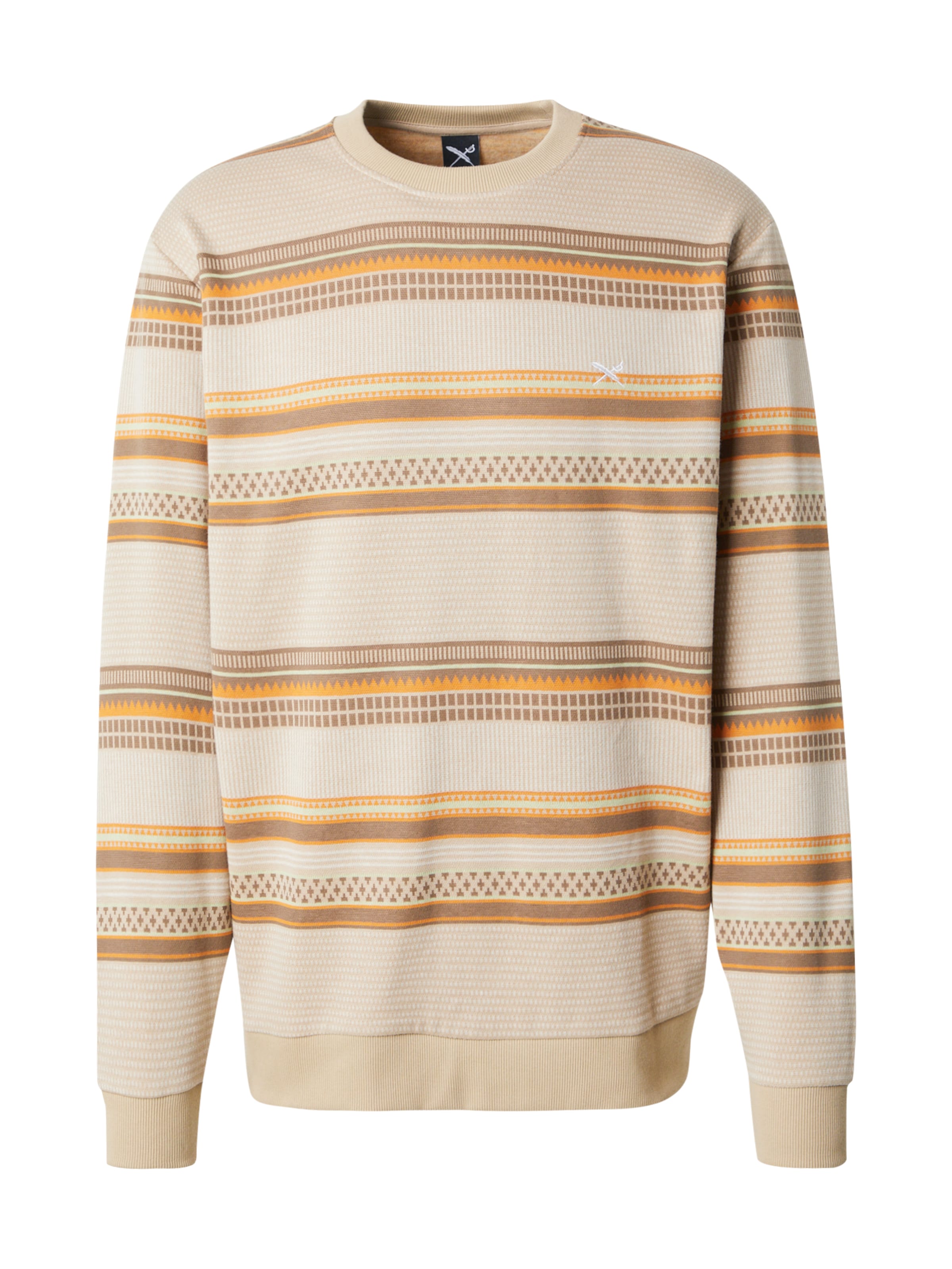 Iriedaily Sweatshirt 'Vintachi' in Beige: voorkant