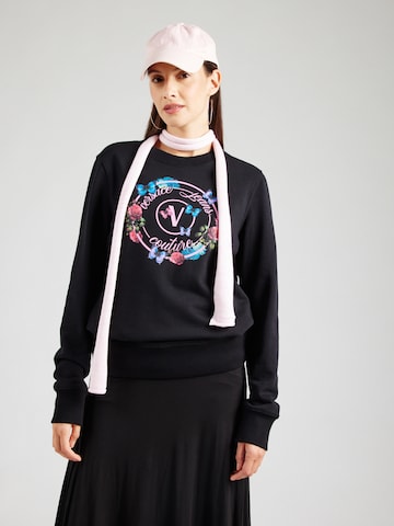 Versace Jeans CoutureSweater majica - crna boja: prednji dio