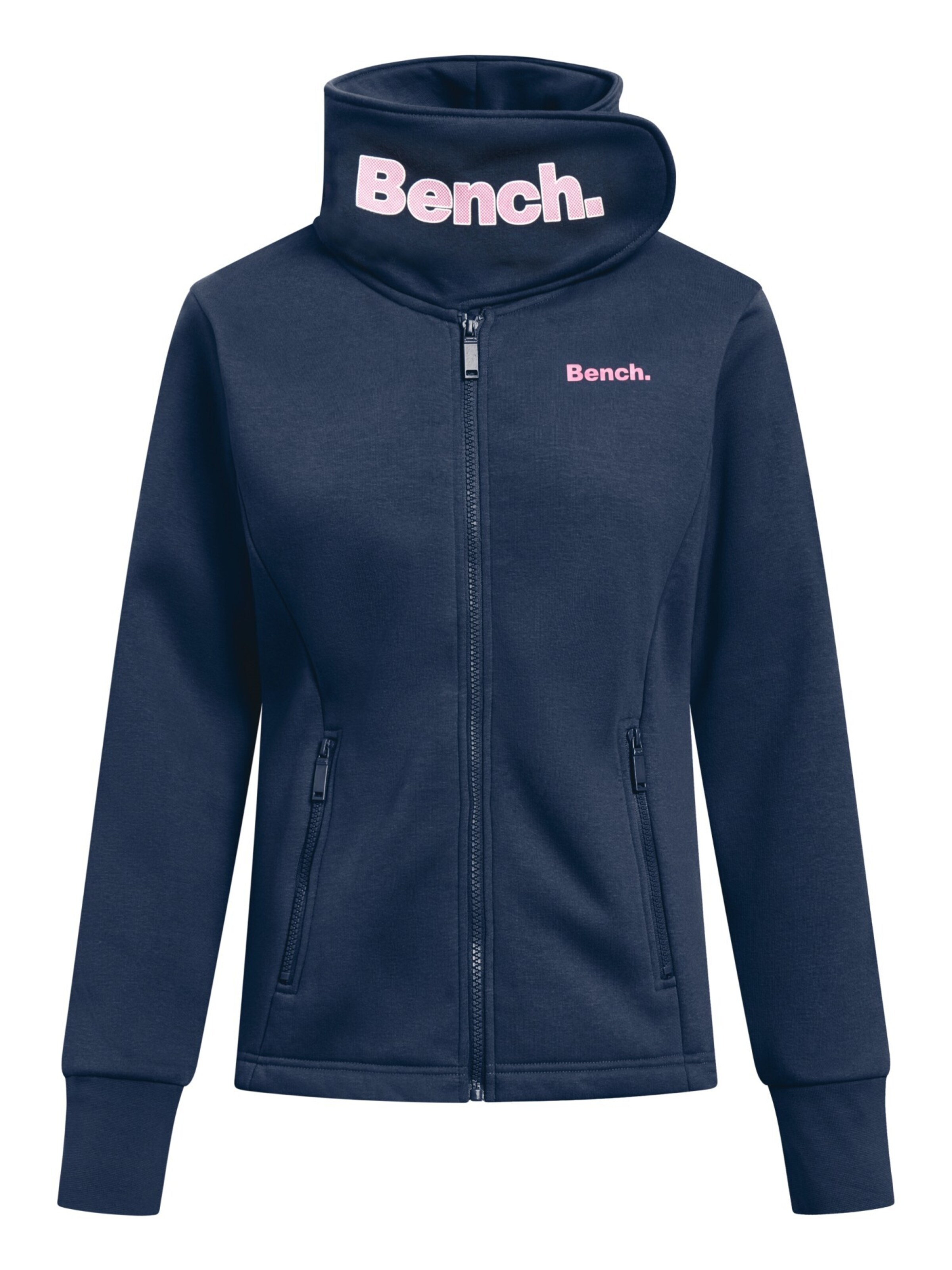BENCH Кофта на молнии 'Haylo' в Синий: спереди