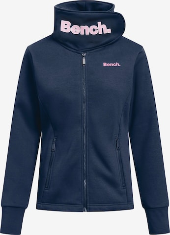 BENCH Zip-Up Hoodie 'Haylo' in Blue: front