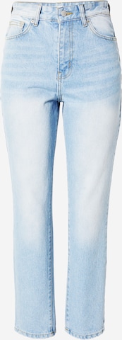 Nasty Gal Tapered Jeans in Blauw: voorkant