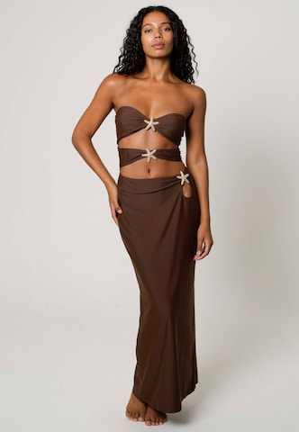 Moda Minx Kleid in Braun: Vorderseite