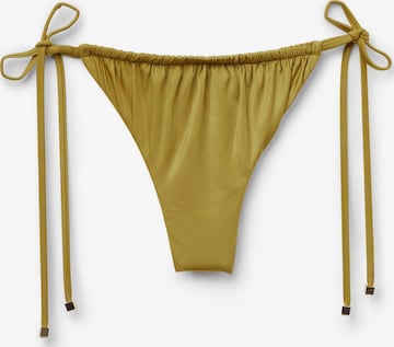 CALZEDONIA Bikini Bottoms 'Shiny' in Green: front
