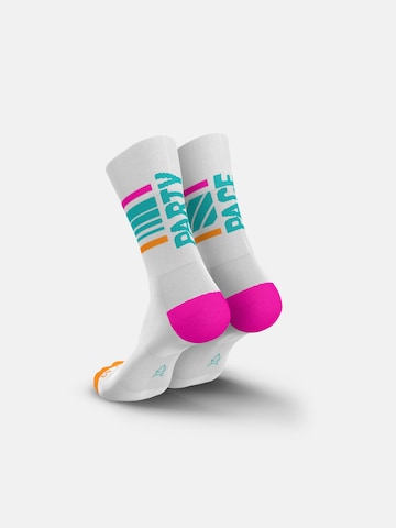 INCYLENCE Athletic Socks 'MOTTO RUNNING' in Orange: front