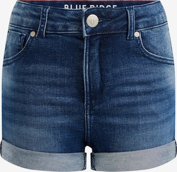 WE Fashion Skinny Džíny – modrá: přední strana