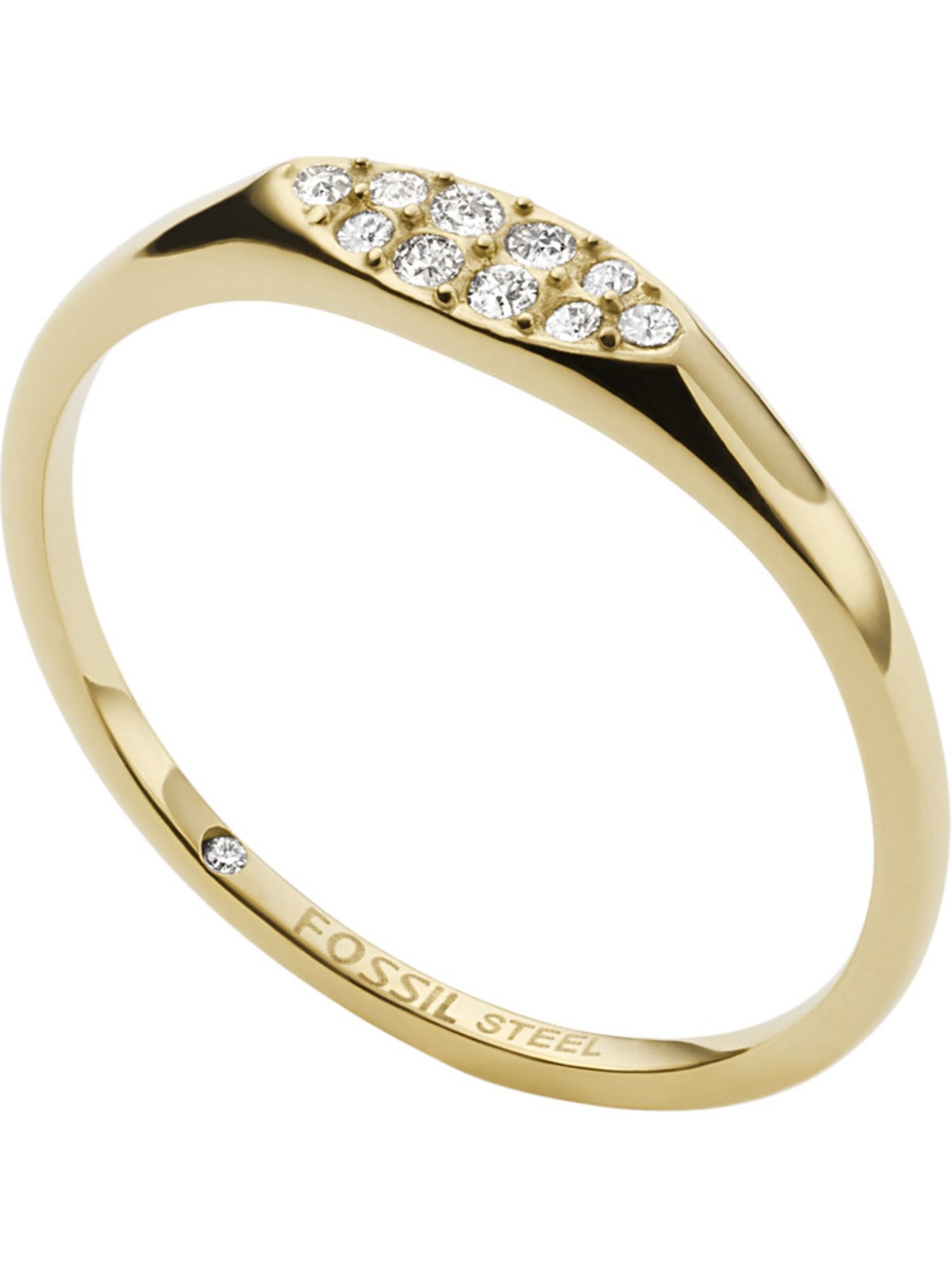 FOSSIL Ring in Gold: front