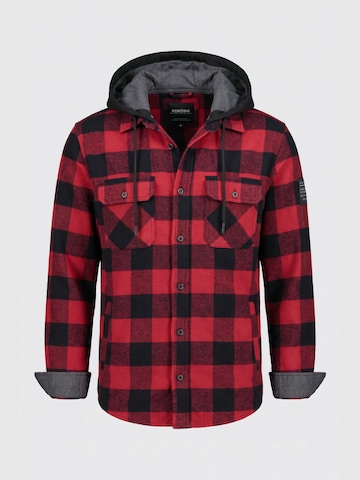 KOROSHI Between-season jacket in Red: front