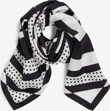 Karl Lagerfeld Scarf 'K/Circle' in Schwarz: predná strana