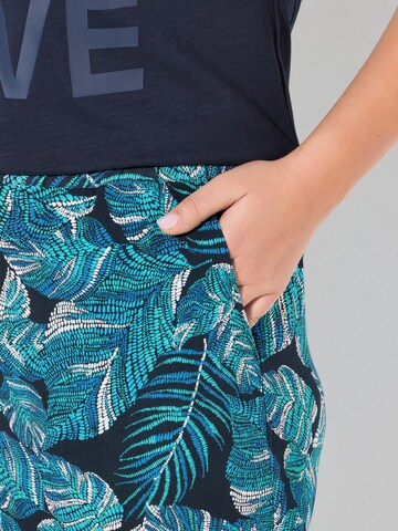 Ulla Popken Regular Hose in Blau