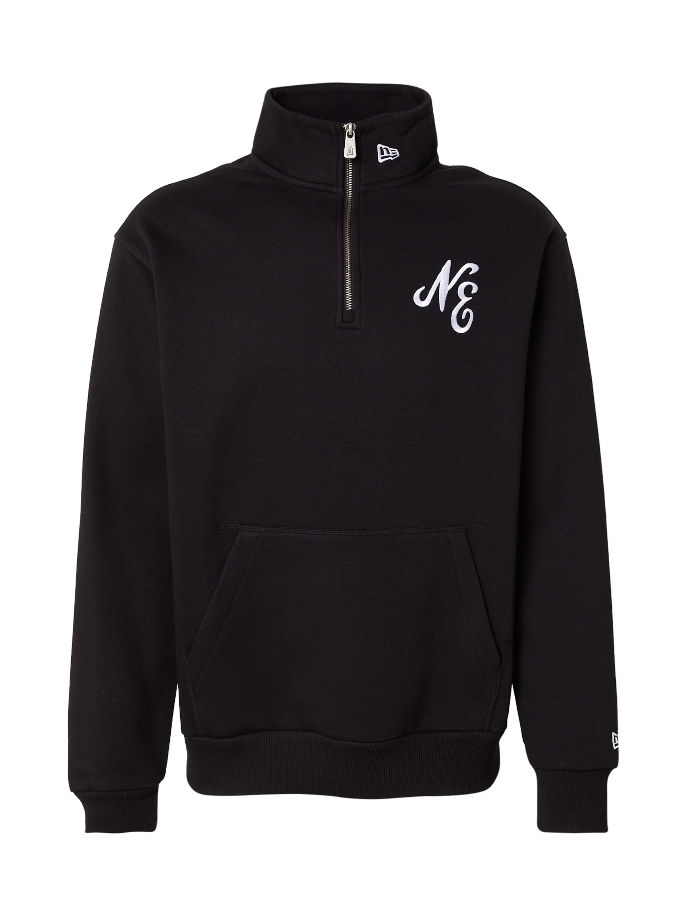 NEW ERA Sweat-shirt en noir / blanc, Vue avec produit