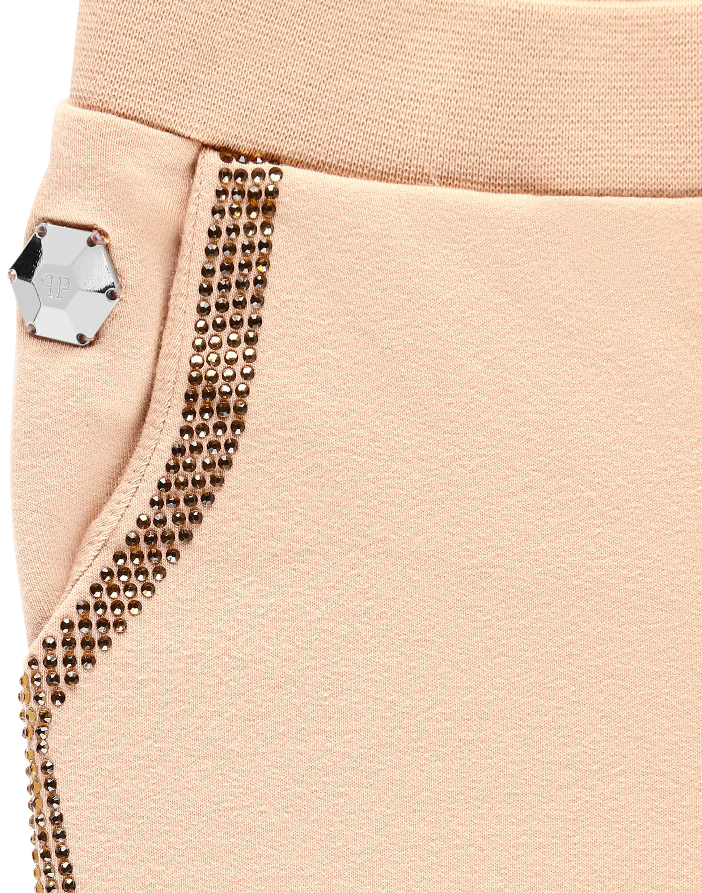 Philipp Plein - Tapered Calças 'Iconic' em bege