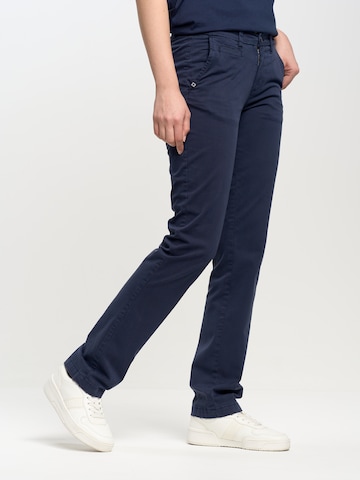 BIG STAR Regular Chino Pants 'Ranita' in Blue