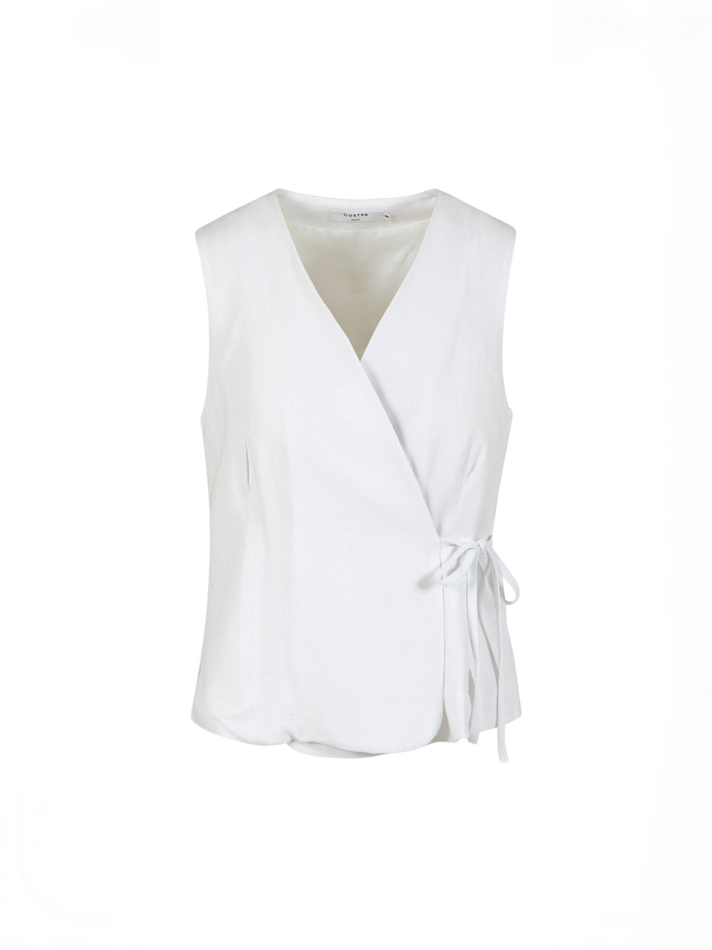 Gilet ' EMINA vest in ' Coster Copenhagen en blanc : devant