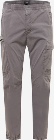 River Island Tapered Cargo Pants in Grey: front
