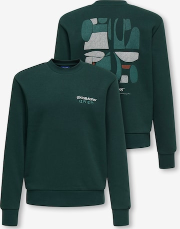 Only & Sons Junior Sweatshirt in Grün: Vorderseite