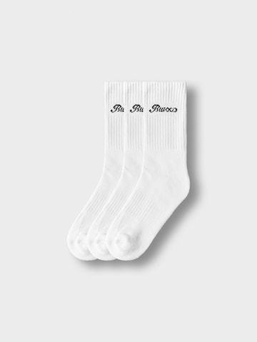 Burocs Socken‌‌‌‌‌‌‌‌ in Weiß: Vorderseite
