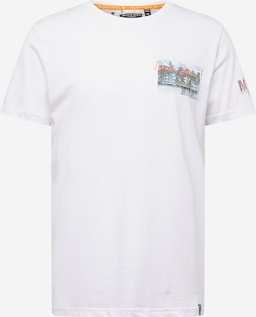 BRAVE SOUL T-shirt i vit: framsida