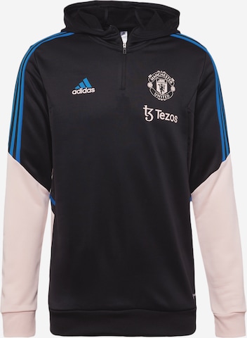 melns ADIDAS SPORTSWEAR Sportiska tipa džemperis 'Manchester United Condivo 22 ': no priekšpuses