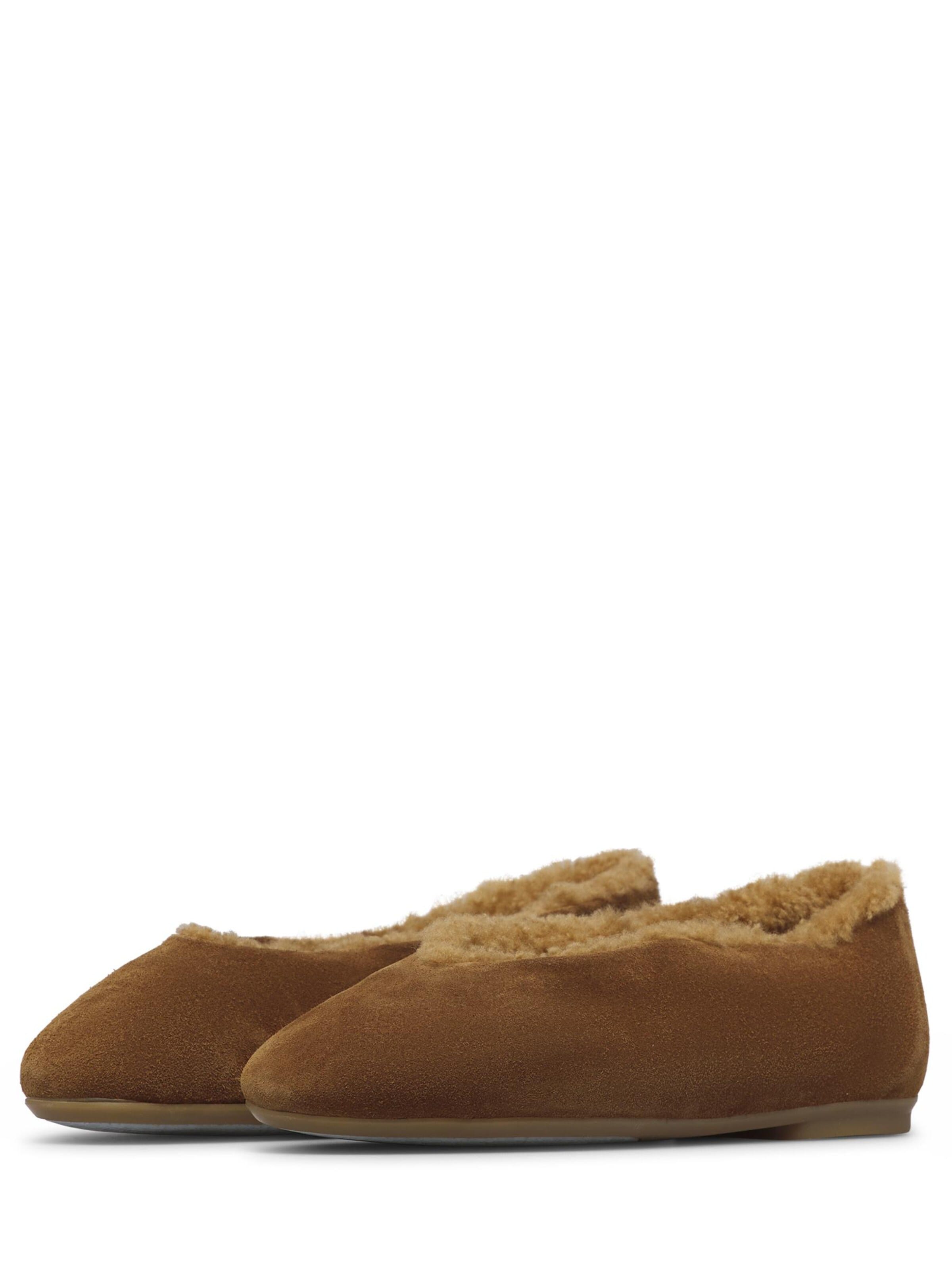 Voile blanche Ballerina 'DOMITILLA FUR' in Bruin