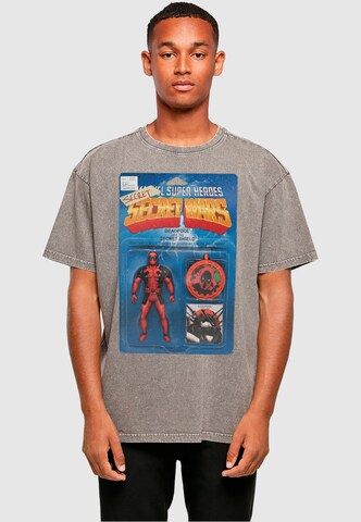 ABSOLUTE CULT T-Shirt 'Deadpool - Secret Wars Action Figure' in Grau: Vorderseite
