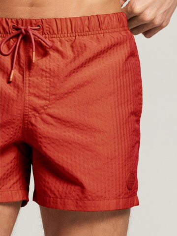 Shiwi Plavecké šortky 'Seersucker' – červená