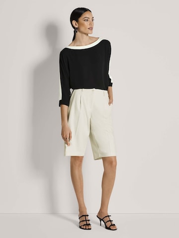 Regular Pantalon à pince MADELEINE en blanc